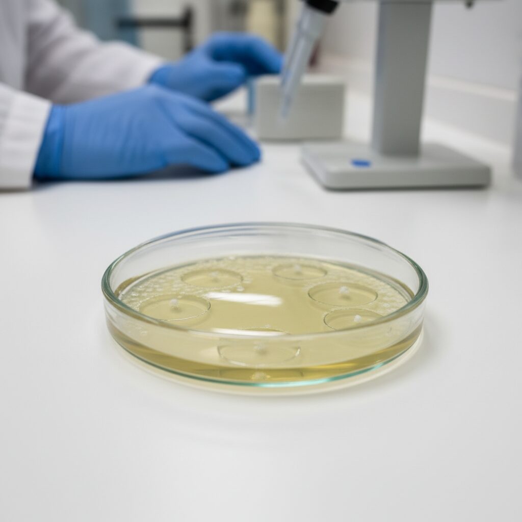 A 3D molecular visualization of a peptide sequence generated by the InversePep diffusion model for drug discovery.