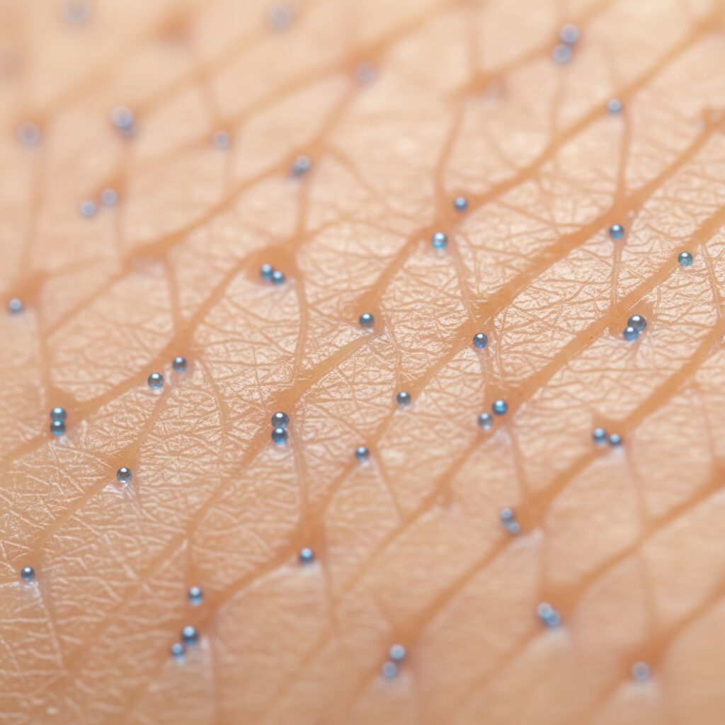 A detailed diagram illustrating effective Skincare in Your 60s including the dermis and epidermis layers.