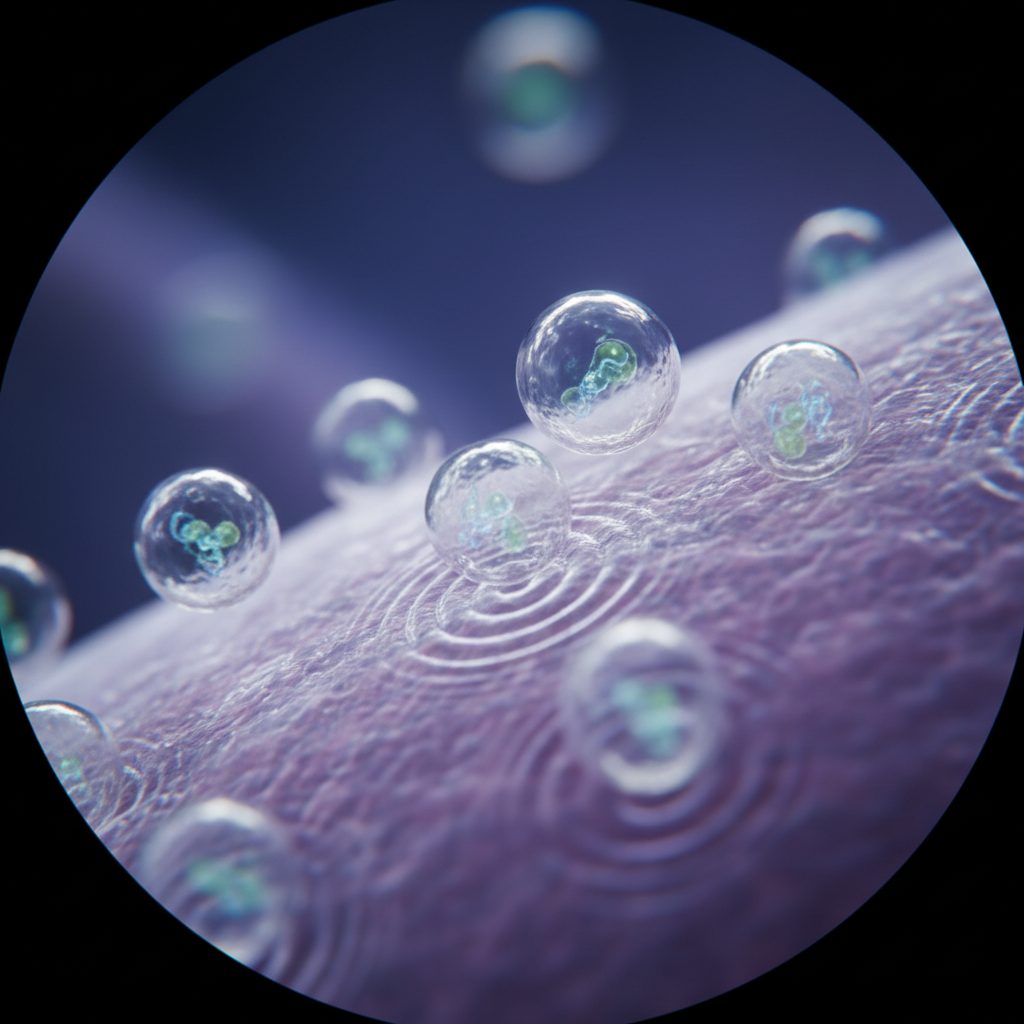 Illustration showing exosomes facilitating cell-to-cell communication