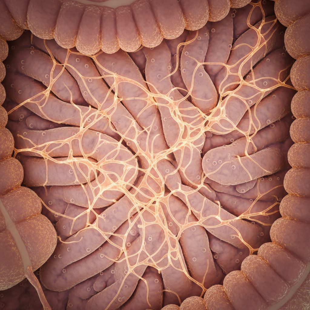 Illustration of gut peptides as messengers within the human body, highlighting their role in metabolic communication. GLP-1 metabolism