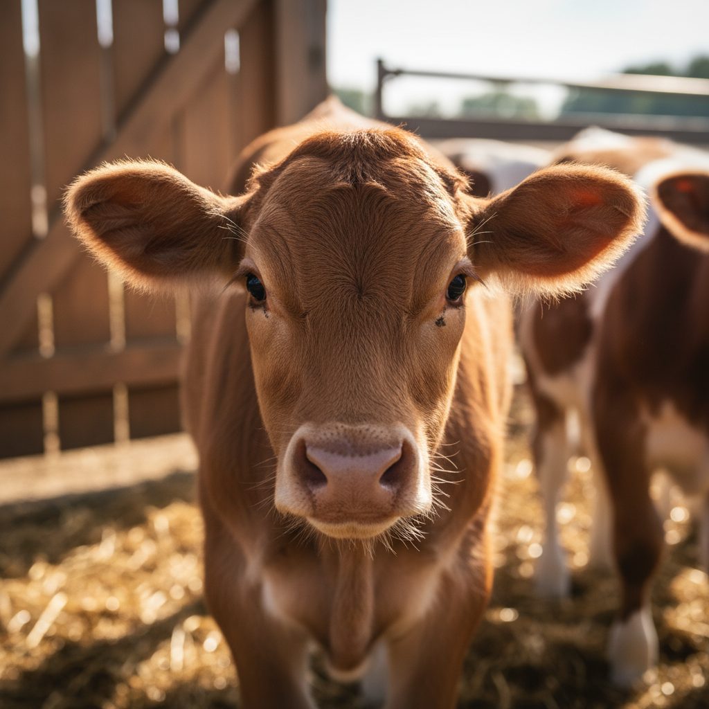Healthy Farm Calf