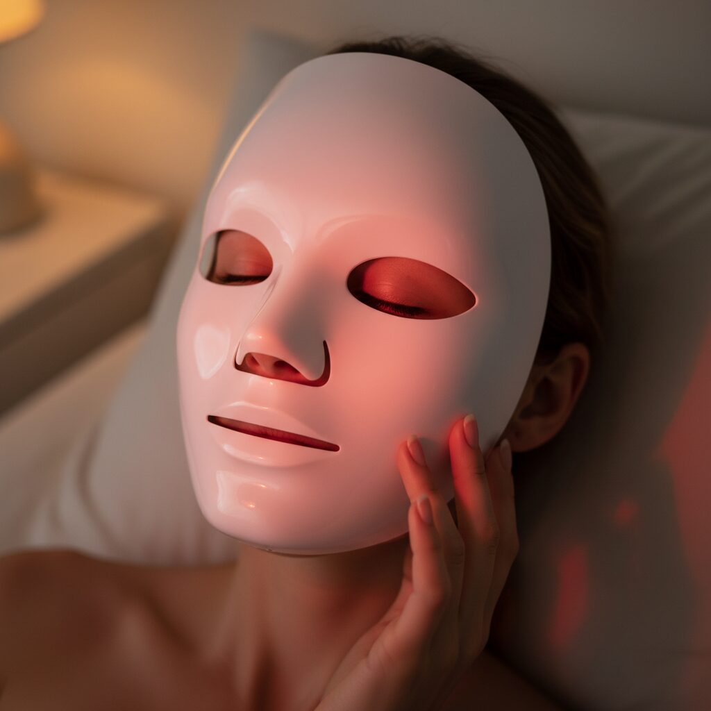 Evening Skincare Essentials graphic illustrating how active ingredients like retinoids penetrate the dermal layers.