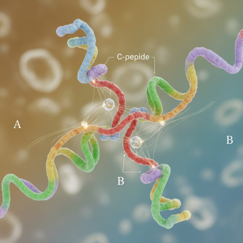 Molecular Scaffold Guidance insulin-folding-explained