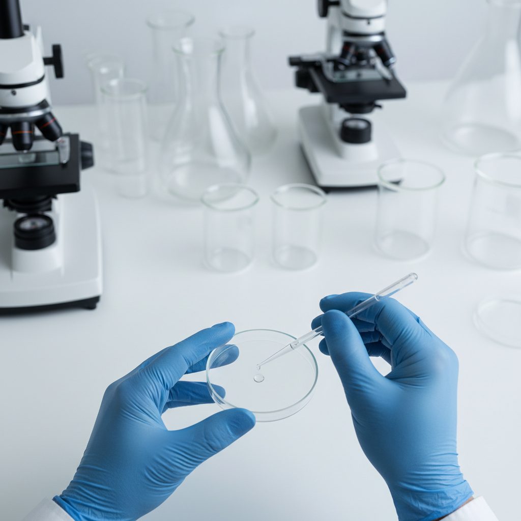 Scientific lab inquiry showing ongoing research BPC-157 gut health