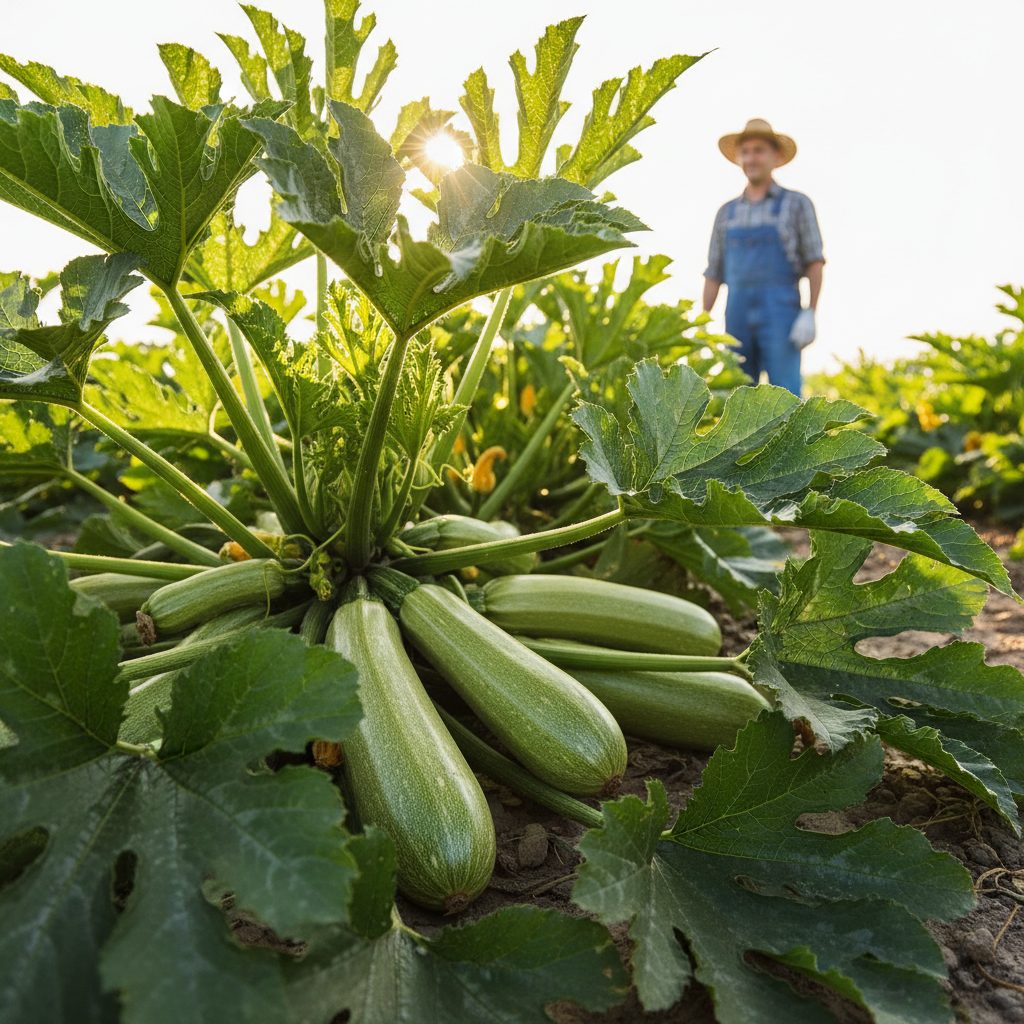 Thriving Zucchini Harvest