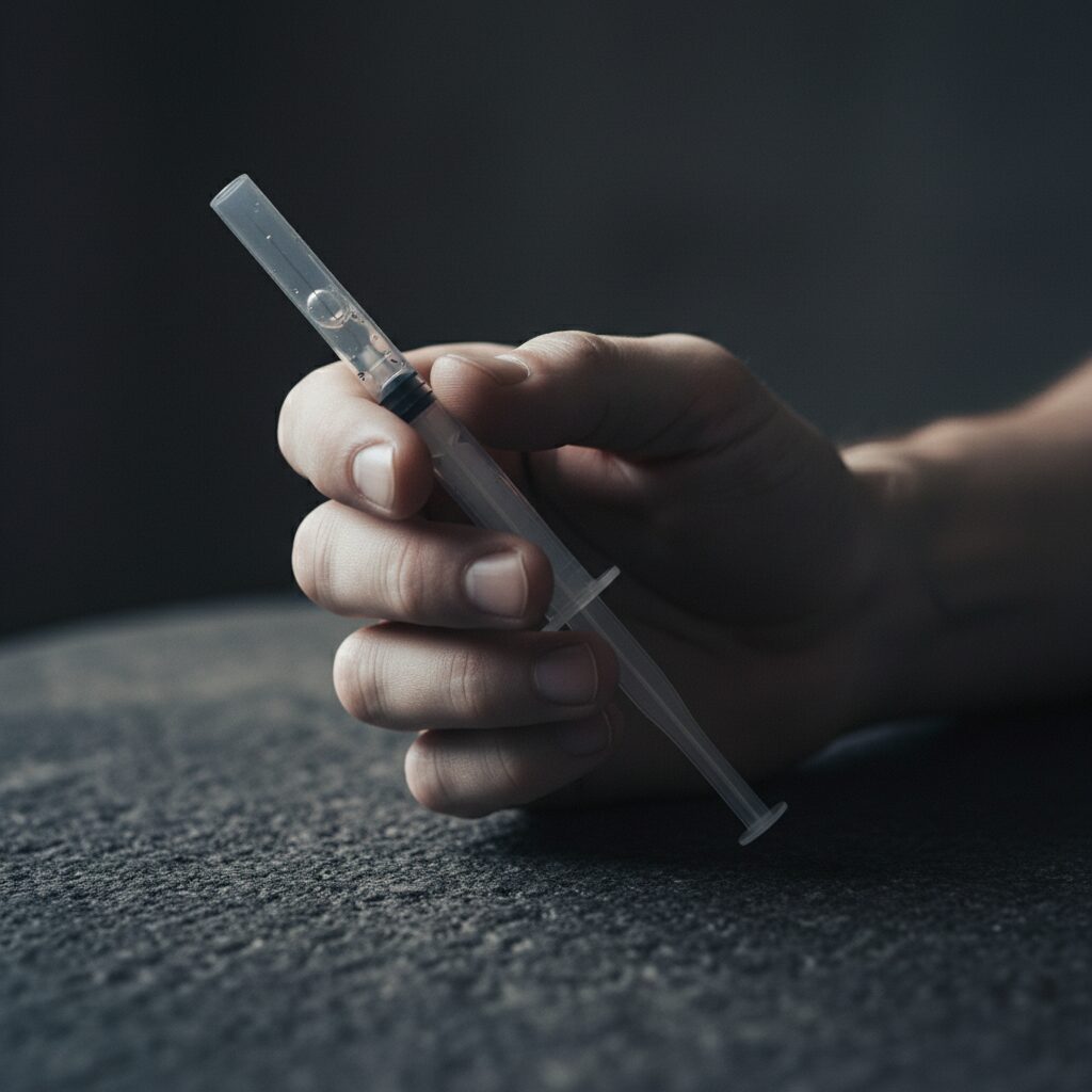 Unmarked Syringe Personal Risk